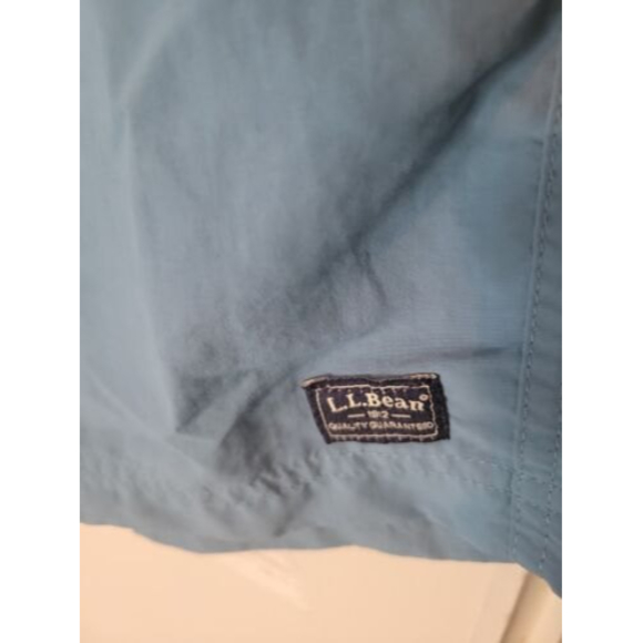 LL Bean Swim Trunks Ocean Teal Men’s Size Large Elastic Waist Shorts - Picture 2 of 9